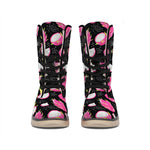 Dragon Fruit Pattern Print Winter Boots