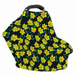 Drawing Daffodil Flower Pattern Print Baby Seat Cover