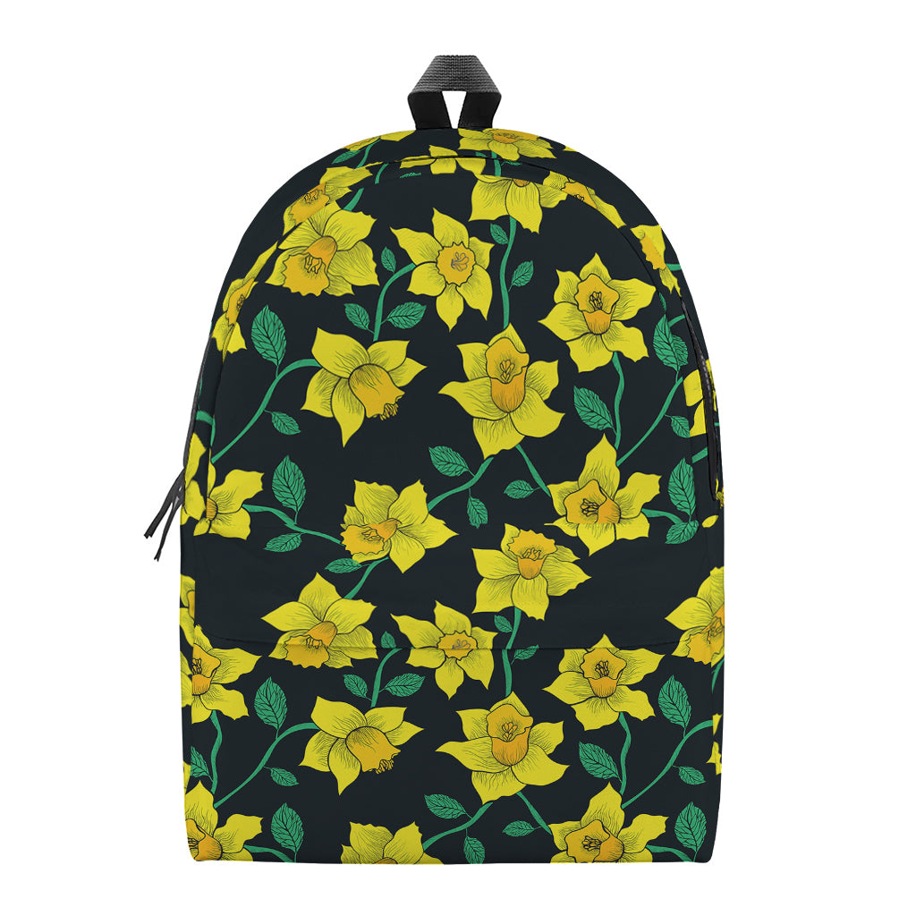Drawing Daffodil Flower Pattern Print Backpack