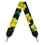 Drawing Daffodil Flower Pattern Print Bag Strap