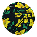 Drawing Daffodil Flower Pattern Print Basketball