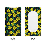 Drawing Daffodil Flower Pattern Print Changing Pad Cover
