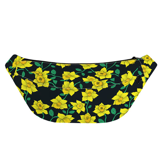 Drawing Daffodil Flower Pattern Print Fanny Pack