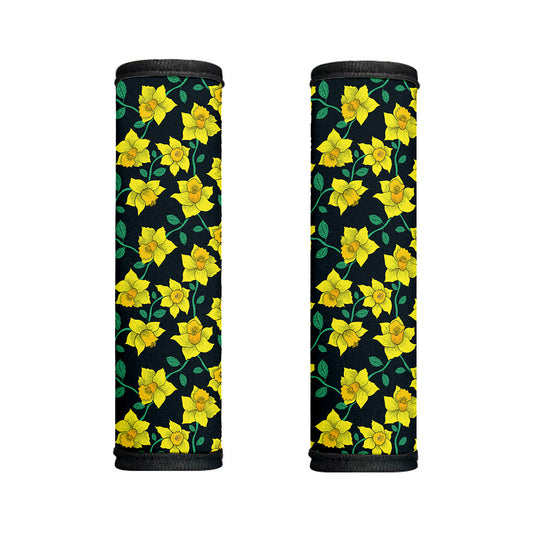 Drawing Daffodil Flower Pattern Print Handle Covers