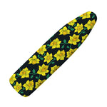 Drawing Daffodil Flower Pattern Print Ironing Board Cover