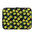 Drawing Daffodil Flower Pattern Print Laptop Sleeve