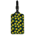 Drawing Daffodil Flower Pattern Print Luggage Tag