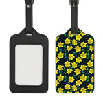 Drawing Daffodil Flower Pattern Print Luggage Tag