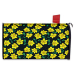 Drawing Daffodil Flower Pattern Print Mailbox Cover