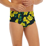 Drawing Daffodil Flower Pattern Print Men's Briefs