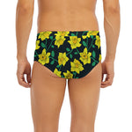 Drawing Daffodil Flower Pattern Print Men's Briefs