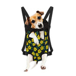 Drawing Daffodil Flower Pattern Print Pet Carrier Backpack
