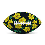 Drawing Daffodil Flower Pattern Print Rugby Ball