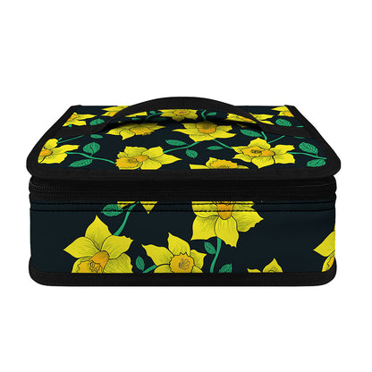 Drawing Daffodil Flower Pattern Print Small Lunch Bag
