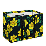 Drawing Daffodil Flower Pattern Print Utility Tote Bag