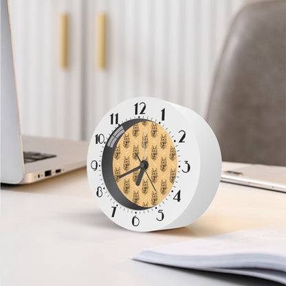 Drawing German Shepherd Pattern Print Alarm Clock