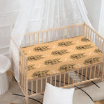 Drawing German Shepherd Pattern Print Baby Crib Sheet