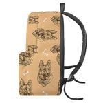 Drawing German Shepherd Pattern Print Backpack