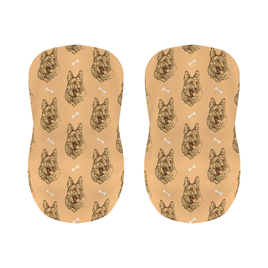 Drawing German Shepherd Pattern Print Bar Stool Covers