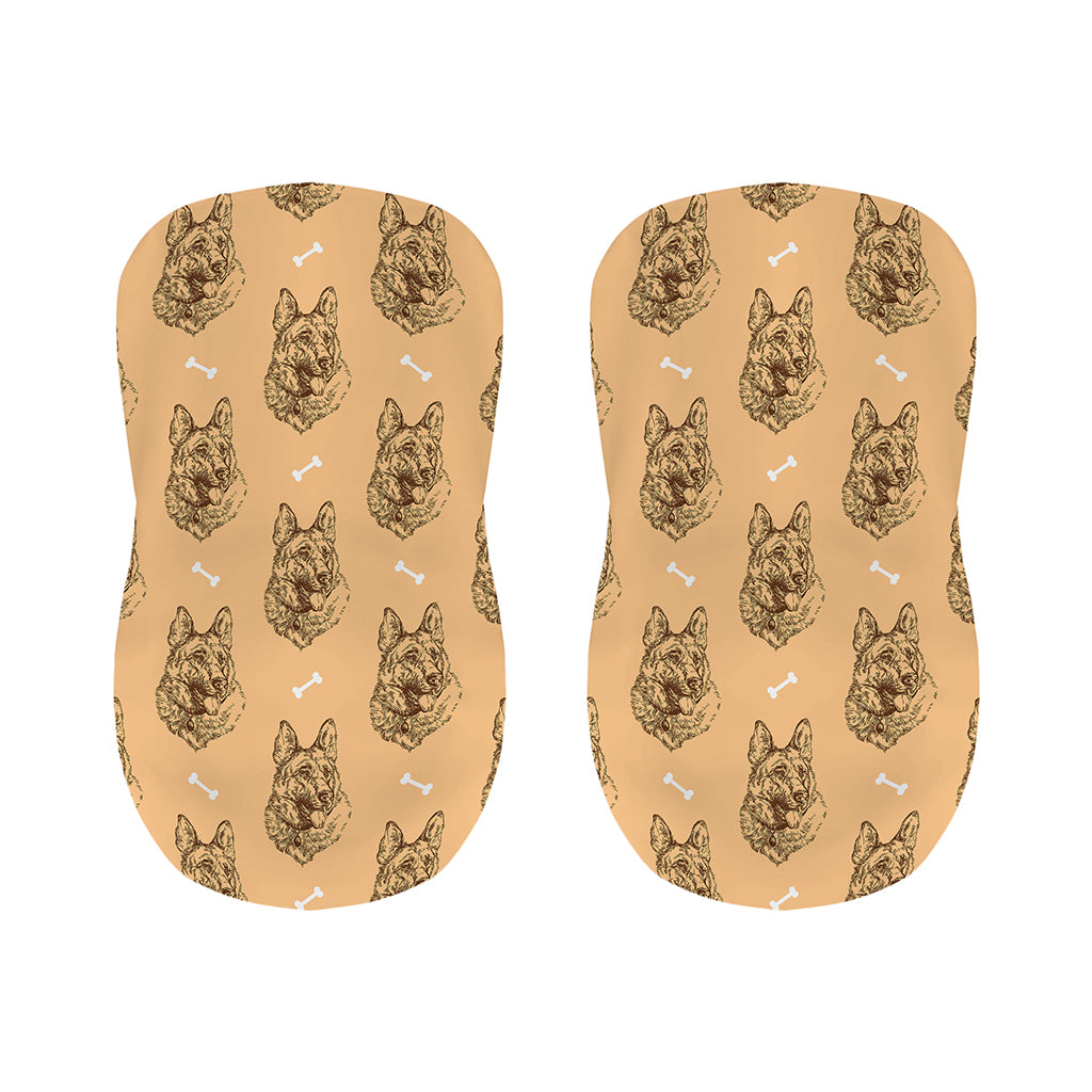 Drawing German Shepherd Pattern Print Bar Stool Covers