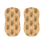 Drawing German Shepherd Pattern Print Bar Stool Covers