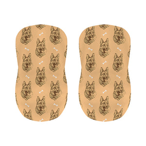 Drawing German Shepherd Pattern Print Bar Stool Covers