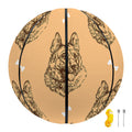 Drawing German Shepherd Pattern Print Basketball