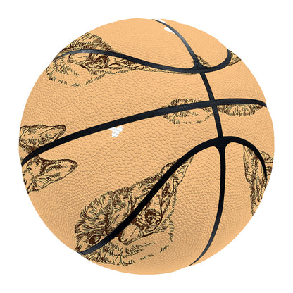 Drawing German Shepherd Pattern Print Basketball