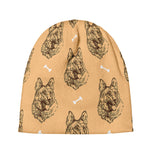 Drawing German Shepherd Pattern Print Beanie