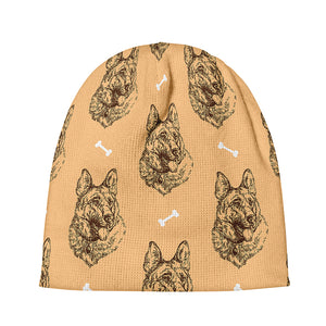 Drawing German Shepherd Pattern Print Beanie