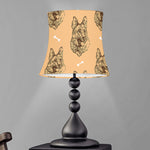 Drawing German Shepherd Pattern Print Bell Lamp Shade