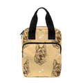 Drawing German Shepherd Pattern Print Bible Tote Bag