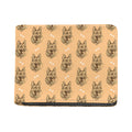 Drawing German Shepherd Pattern Print Bifold Wallet