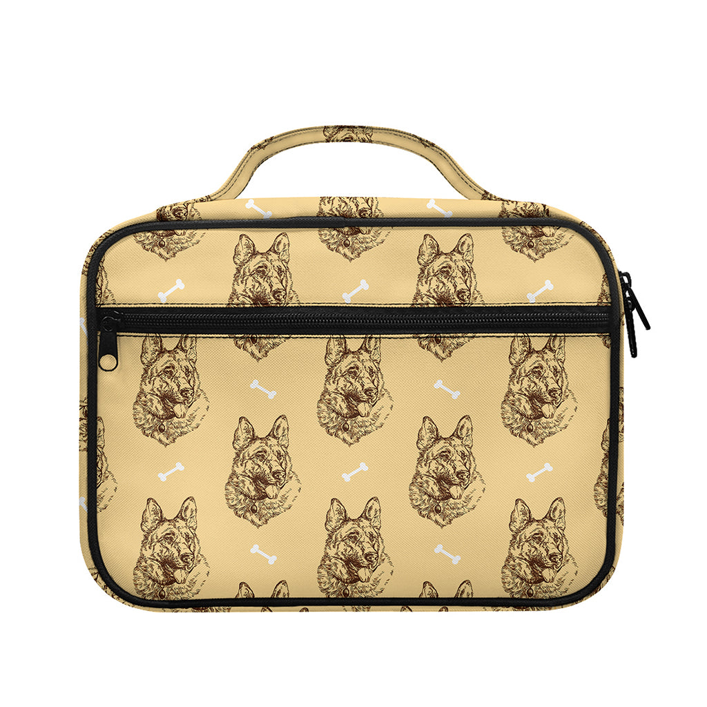 Drawing German Shepherd Pattern Print Briefcase Bible Bag