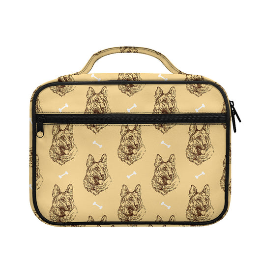 Drawing German Shepherd Pattern Print Briefcase Bible Bag