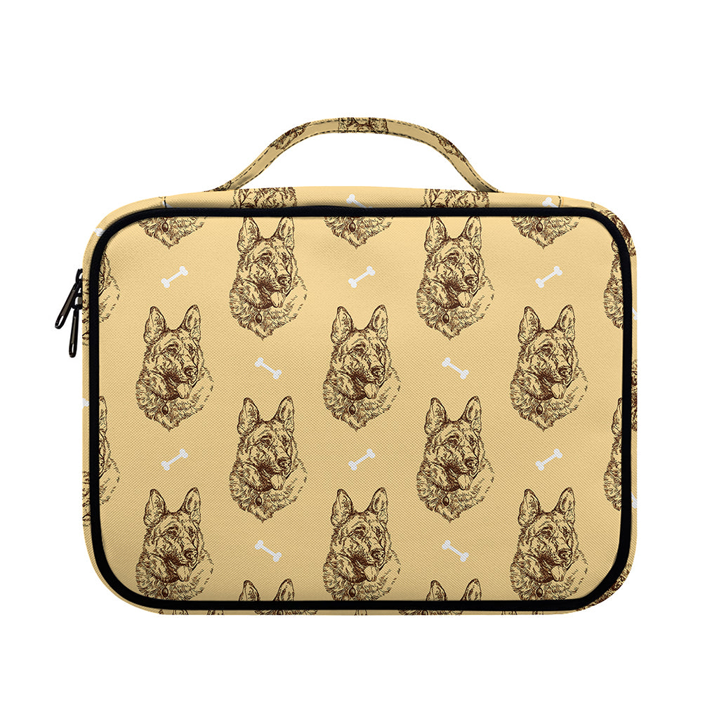 Drawing German Shepherd Pattern Print Briefcase Bible Bag