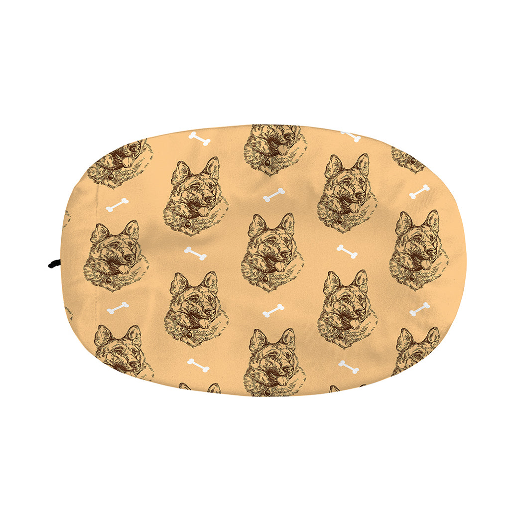 Drawing German Shepherd Pattern Print Car Side Mirror Covers