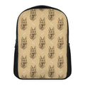 Drawing German Shepherd Pattern Print Casual Backpack