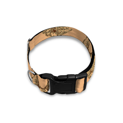 Drawing German Shepherd Pattern Print Dog Collar