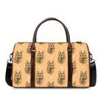 Drawing German Shepherd Pattern Print Duffle Bag