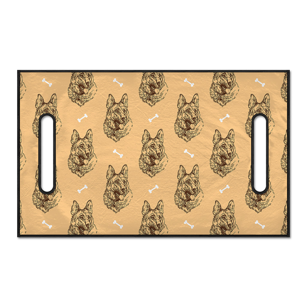 Drawing German Shepherd Pattern Print Golf Cart Seat Cover