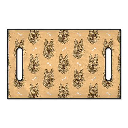 Drawing German Shepherd Pattern Print Golf Cart Seat Cover
