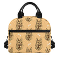 Drawing German Shepherd Pattern Print Insulated Lunch Bag
