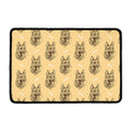 Drawing German Shepherd Pattern Print Kitchen Mat