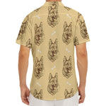 Drawing German Shepherd Pattern Print Men's Deep V-Neck Shirt