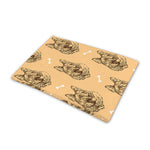 Drawing German Shepherd Pattern Print Pet Cooling Mat Cover