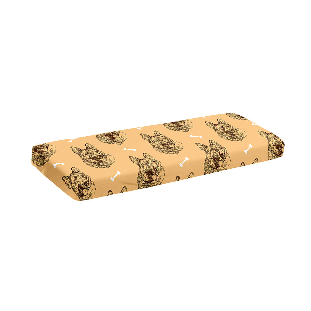 Drawing German Shepherd Pattern Print Piano Keyboard Cover