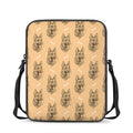 Drawing German Shepherd Pattern Print Rectangular Crossbody Bag