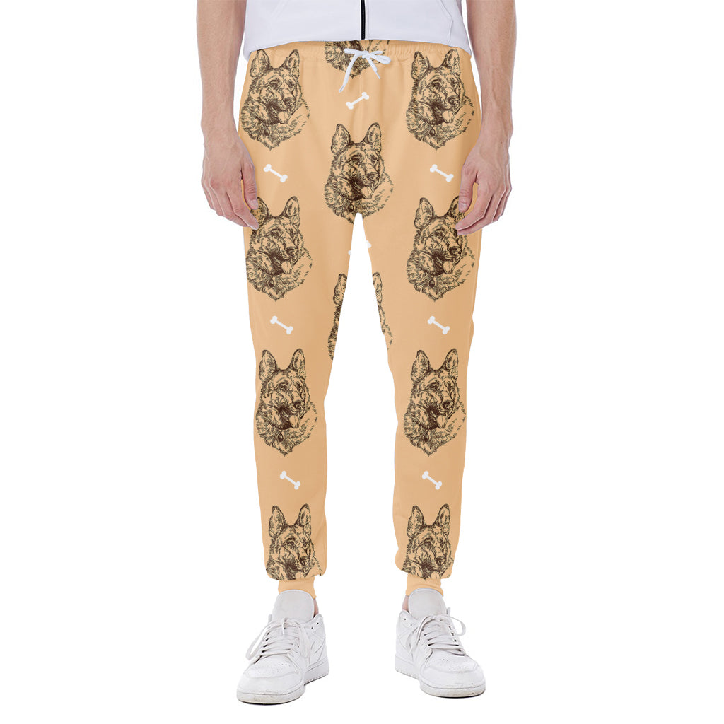 Drawing German Shepherd Pattern Print Scuba Joggers
