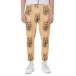 Drawing German Shepherd Pattern Print Scuba Joggers